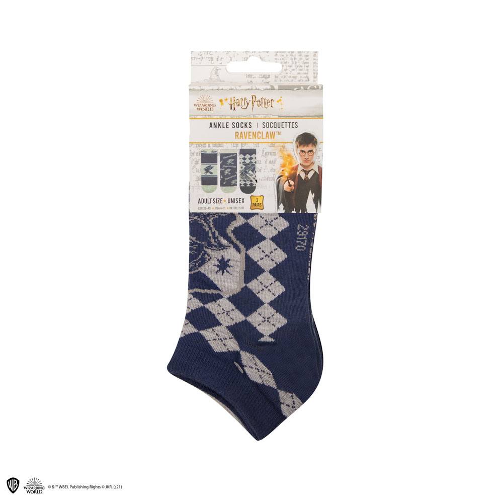 harry potter serdaigle lot de 3 paires de chaussettes