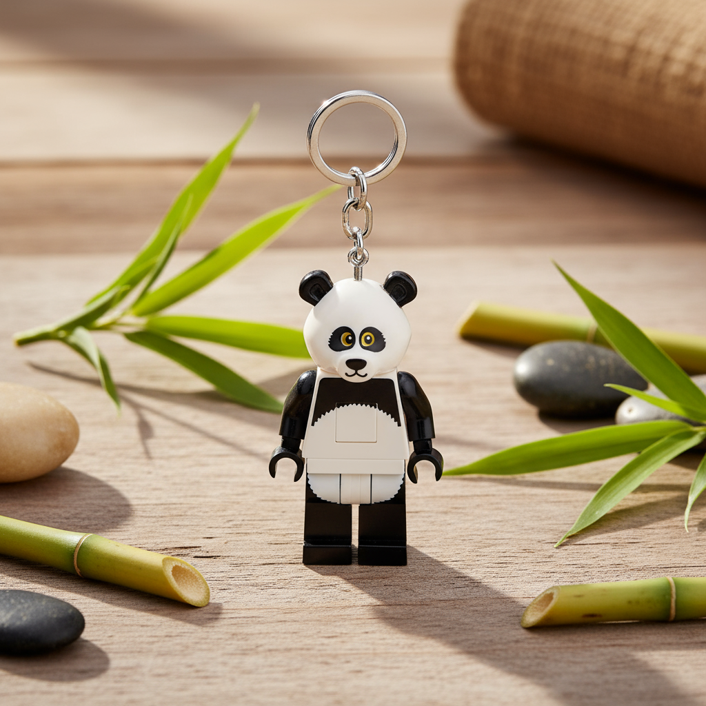Porte-clés lumineux LEGO - Panda - produit Joy Toy