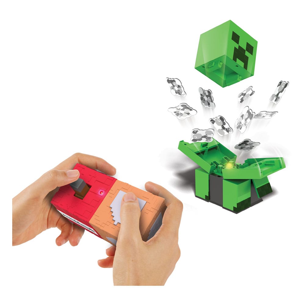 figurine r c minecraft exploding creeper mattel