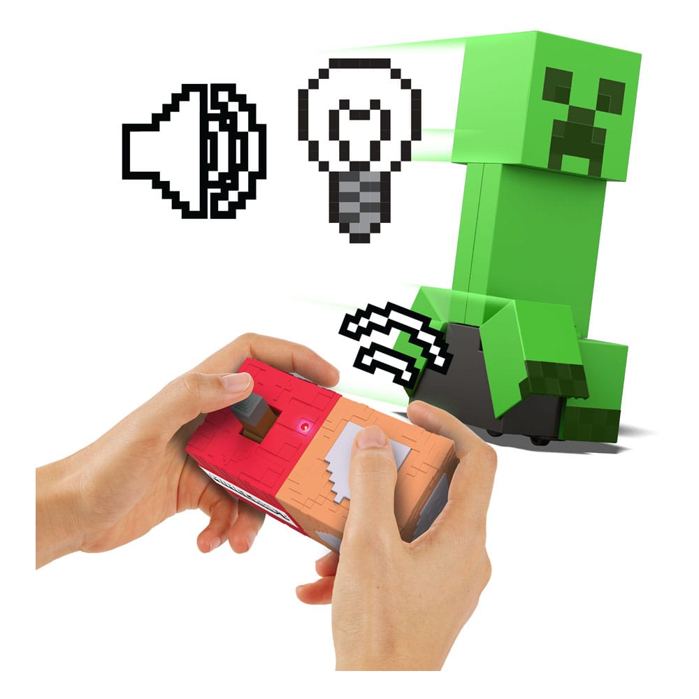 figurine r c minecraft exploding creeper mattel