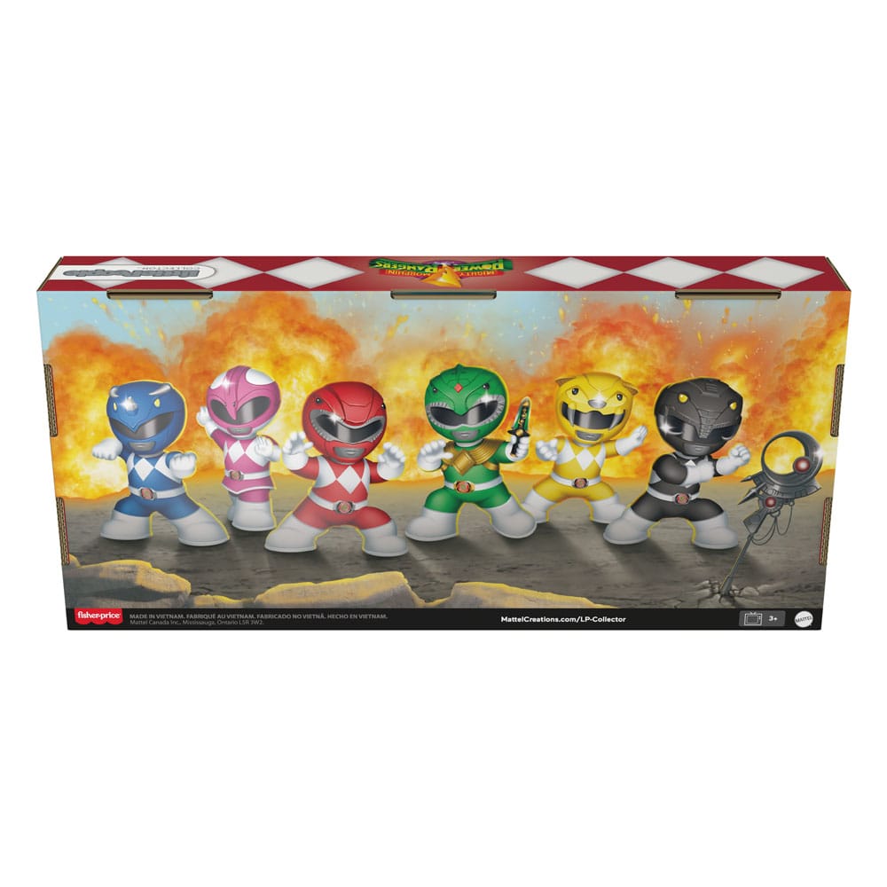 little people collector mighty morphin power rangers 6 pack fisher price