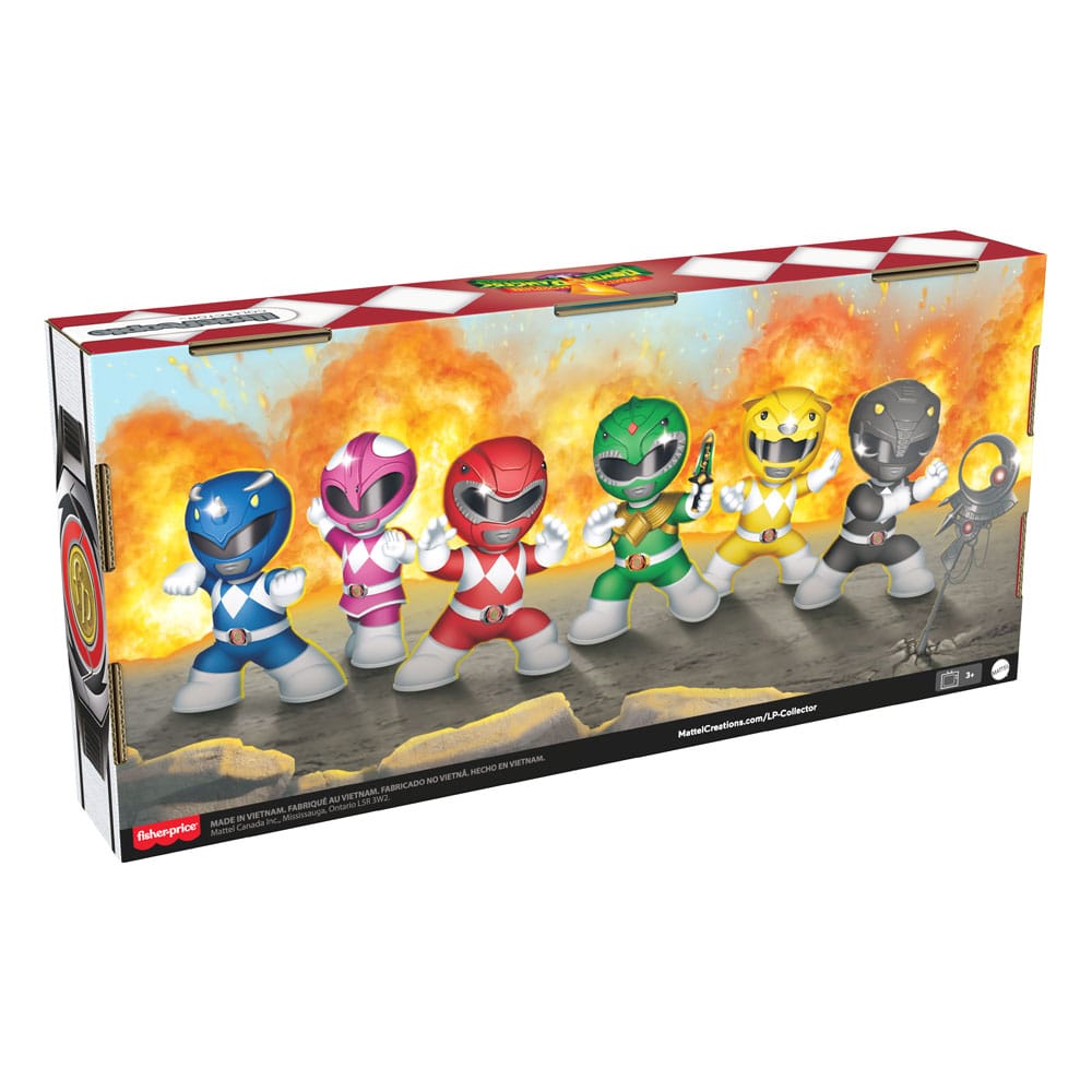 little people collector mighty morphin power rangers 6 pack fisher price