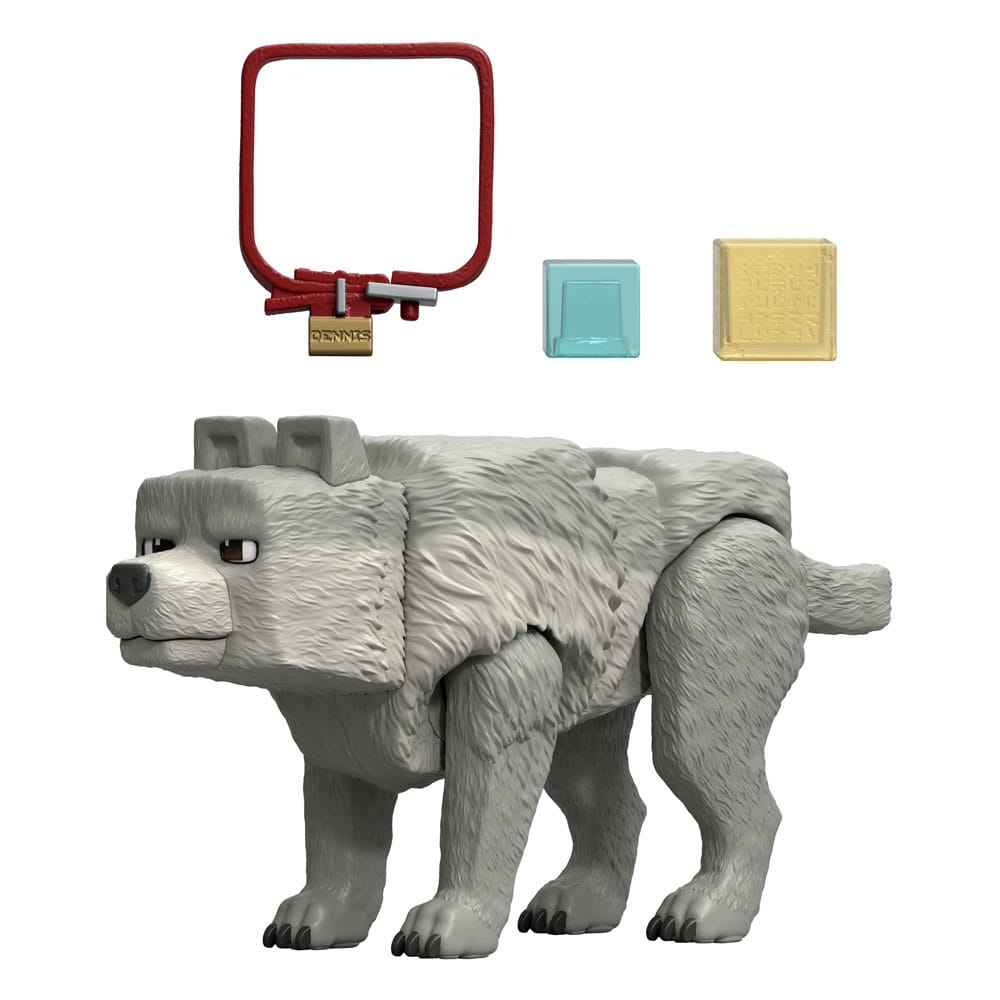 figurine minecraft le film dennis le loup mattel