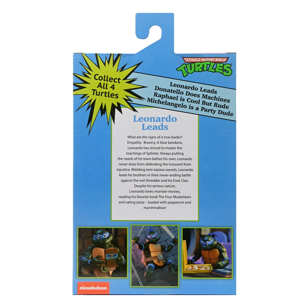 teenage mutant ninja turtles cartoon 7 scale action figure ultimate leonardo neca