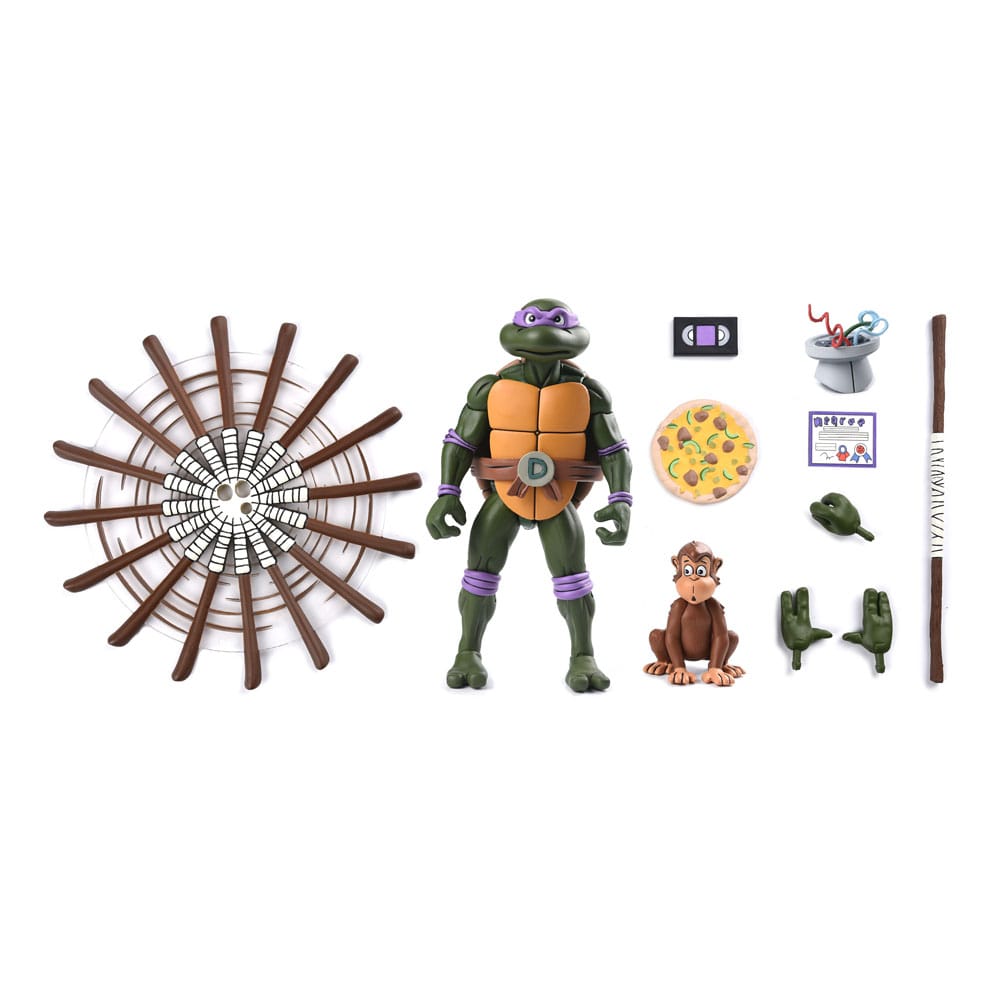 teenage mutant ninja turtles cartoon 7 scale action figure ultimate donatello neca
