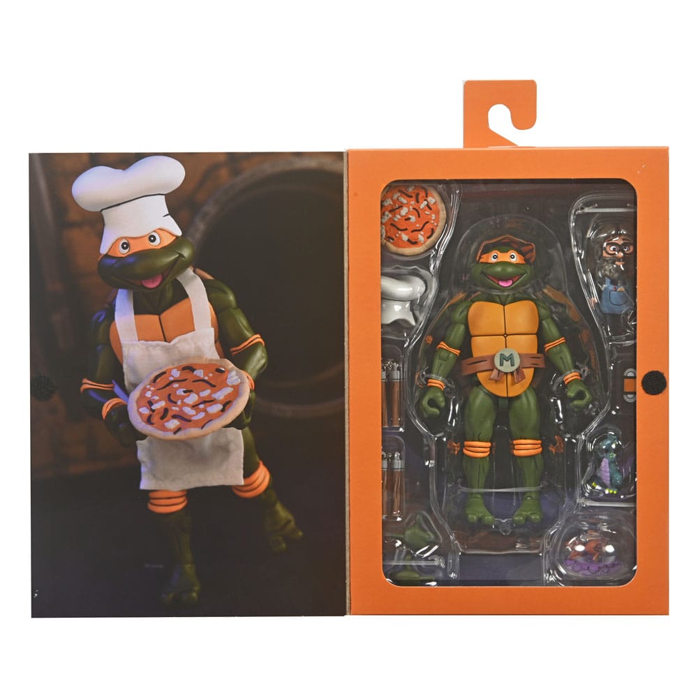 teenage mutant ninja turtles cartoon 7 scale action figure ultimate michelangelo neca