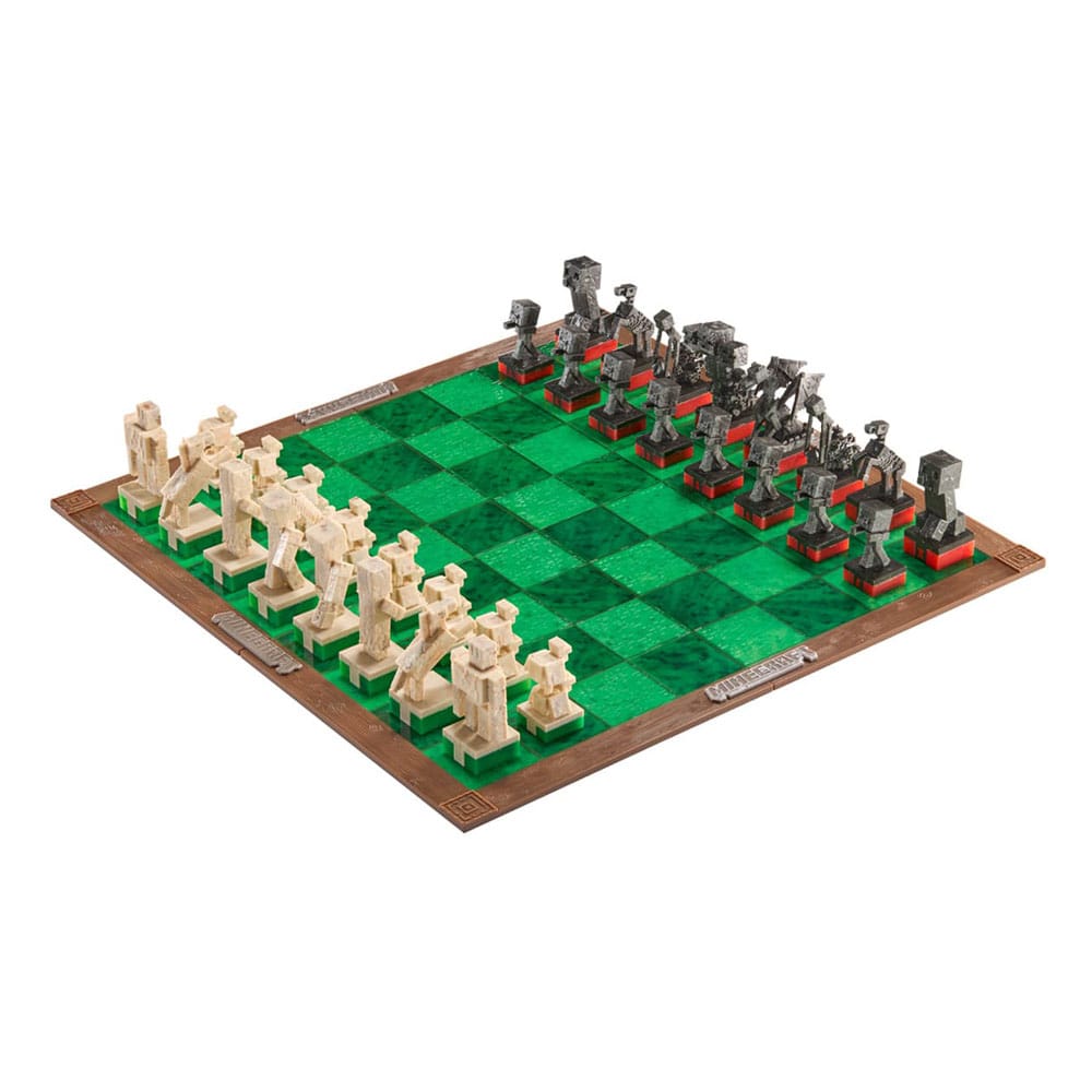 jeu d echecs heros de la surface vs monstres minecraft noble collection