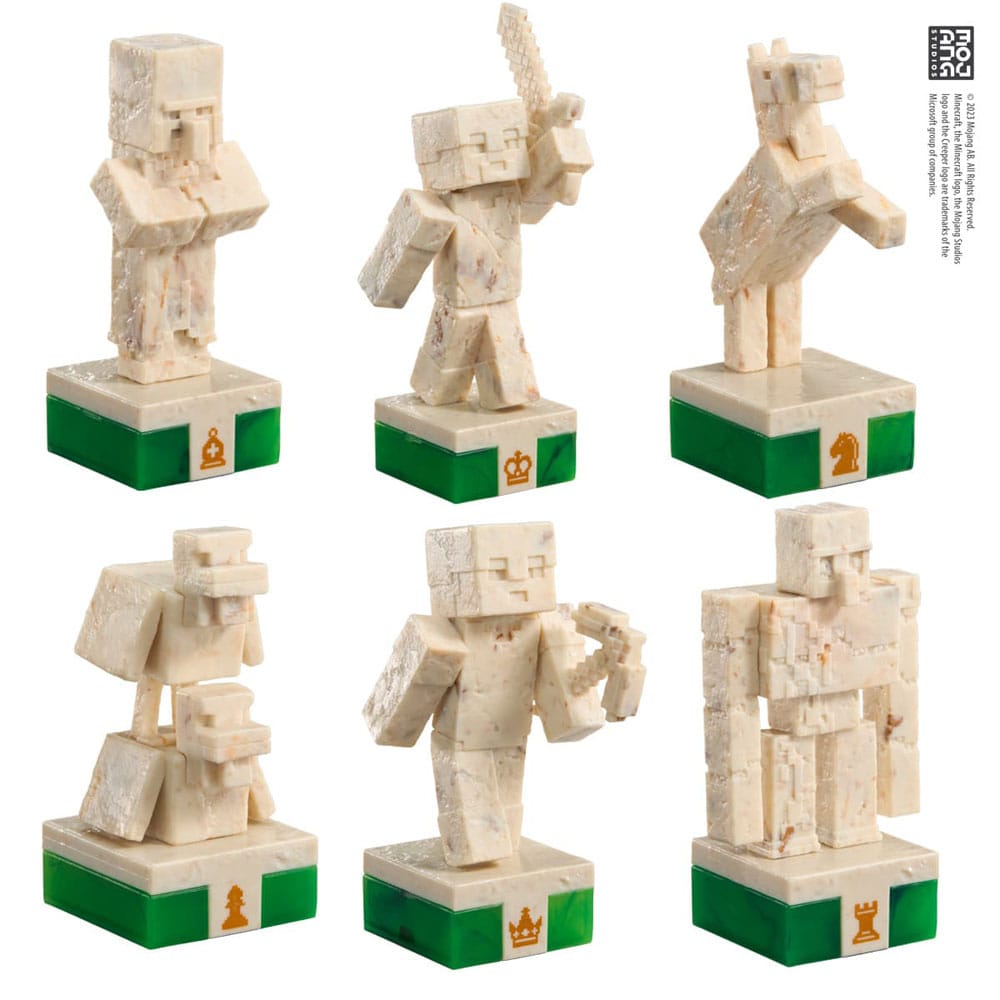 jeu d echecs heros de la surface vs monstres minecraft noble collection
