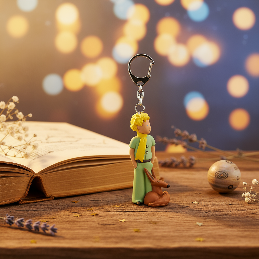 Porte-clés Le Petit Prince - Le Petit Prince et le renard