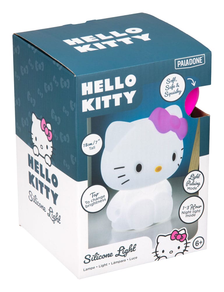 lampe en silicone rechargeable hello kitty paladone