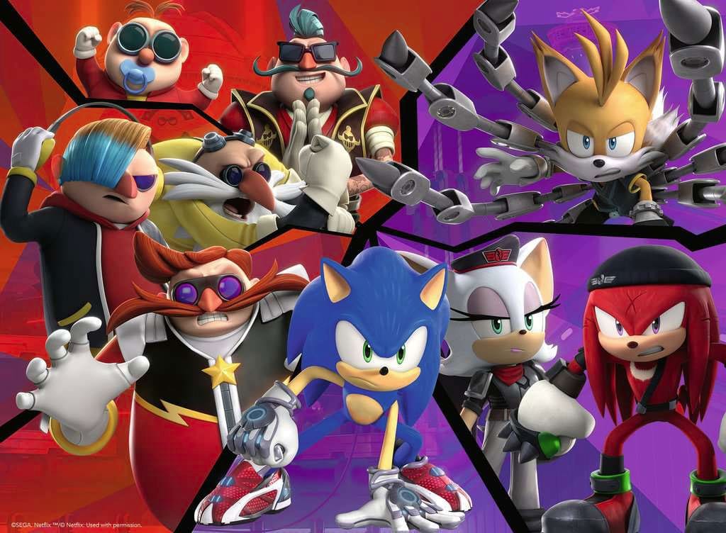 Puzzle Sonic Prime - Sonic & Villains (100 pièces)