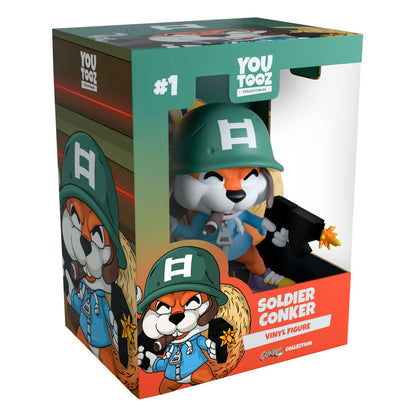 conkers bad fur day vinyl figurine soldier conker youtooz